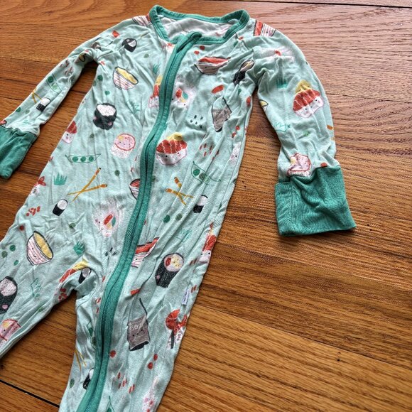 Little Sleepies Sushi Print Zippy Size 3-6 Month - Picture 3 of 8
